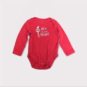 JOE FRESH | 3/$15 Red Graphic Long Sleeve Diaper Shirt